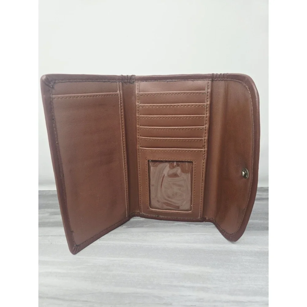 Manhattan Wallet Water‎ Buffalo Outdoor Brown Tan Long Leather Billfold